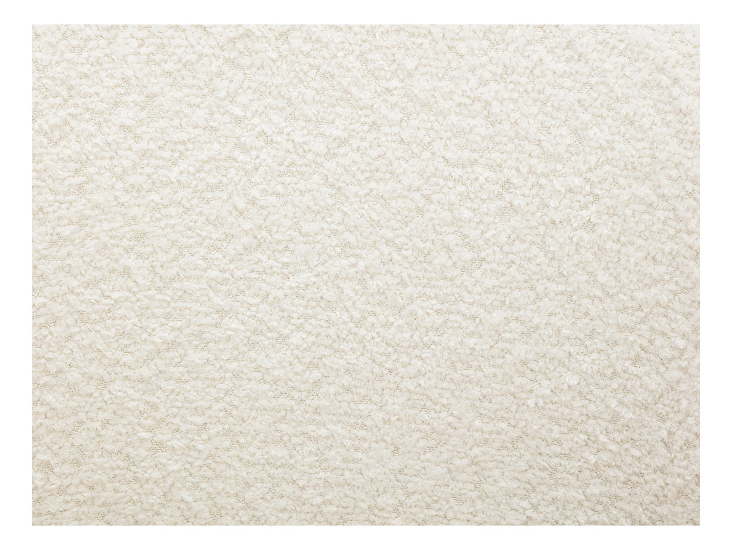 Conjunto de 6 cadeiras com apoios de braço tecido bouclé e madeira de hévea branco - SOLUNA