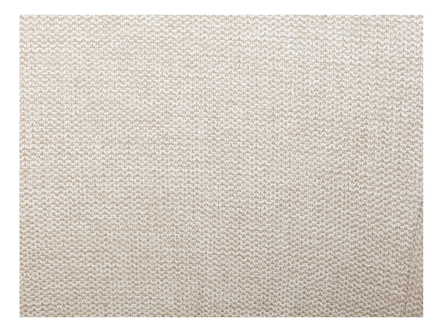 Lote de 6 sillas con reposabrazos de tela y madera de hevea - Beige - SOLUNA