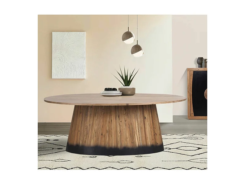 Table à manger ovale 200 cm | Acacia Dimona