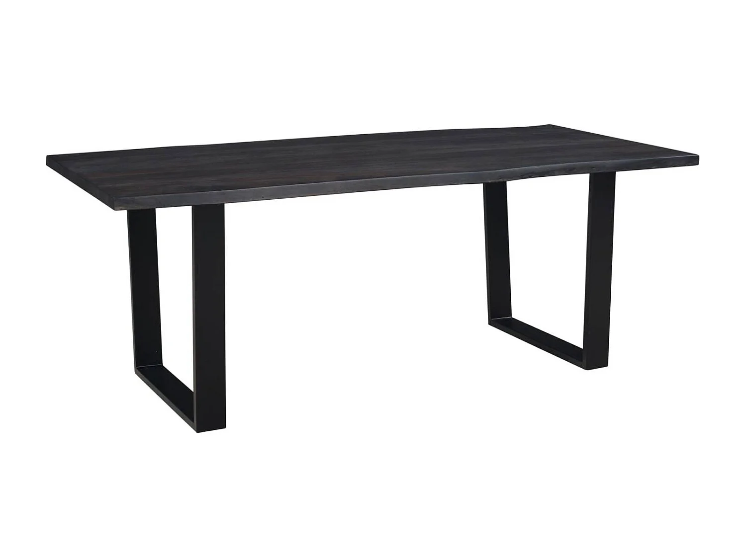 Table à dîner 240cm en acacia massif et métal | Acacia Black Forest