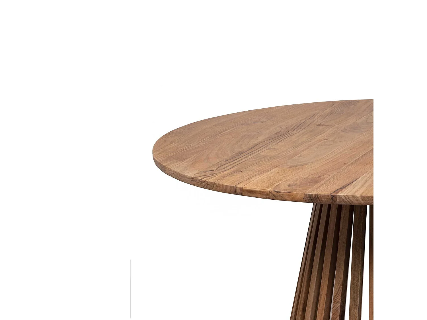 Table de repas ronde bois massif | Acacia Kfir