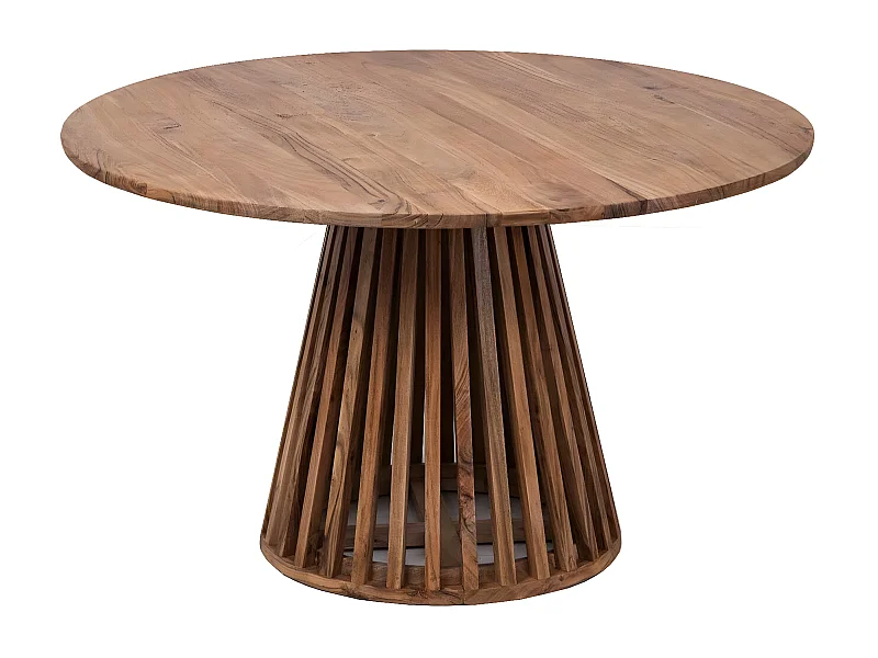 Table de repas ronde bois massif | Acacia Kfir