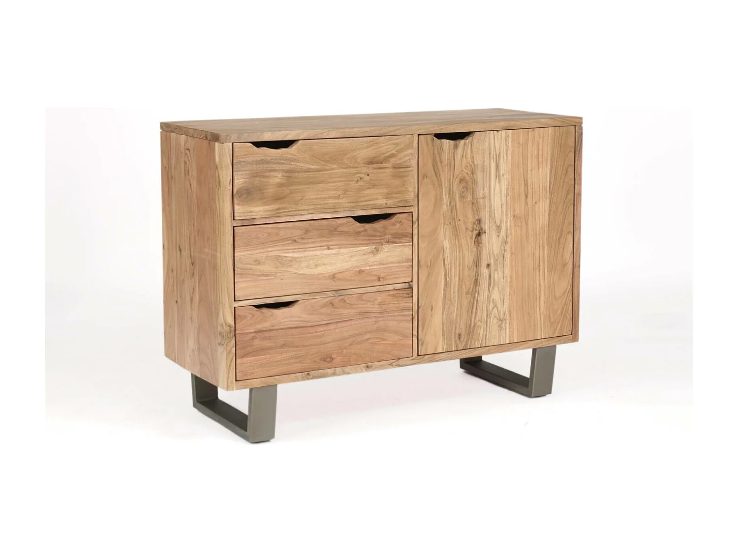 Buffet 1 porte 3 tiroirs | Acacia Forest