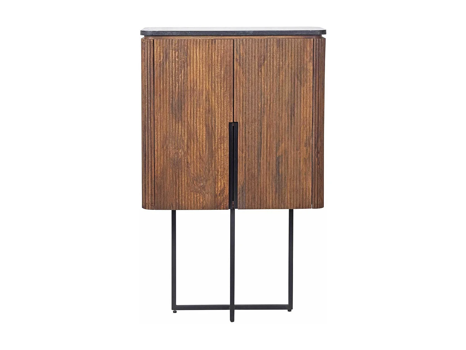 Buffet Haut 2P plateau marbre noir | Manguier Kfir