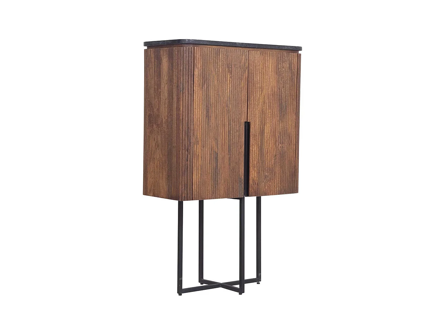 Buffet Haut 2P plateau marbre noir | Manguier Kfir