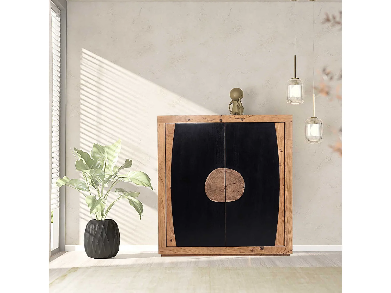 Buffet haut 2 portes | Acacia Dimona