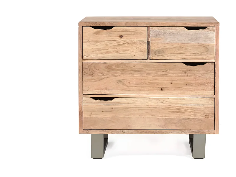 Commode 4 tiroirs en acacia massif | Acacia Forest