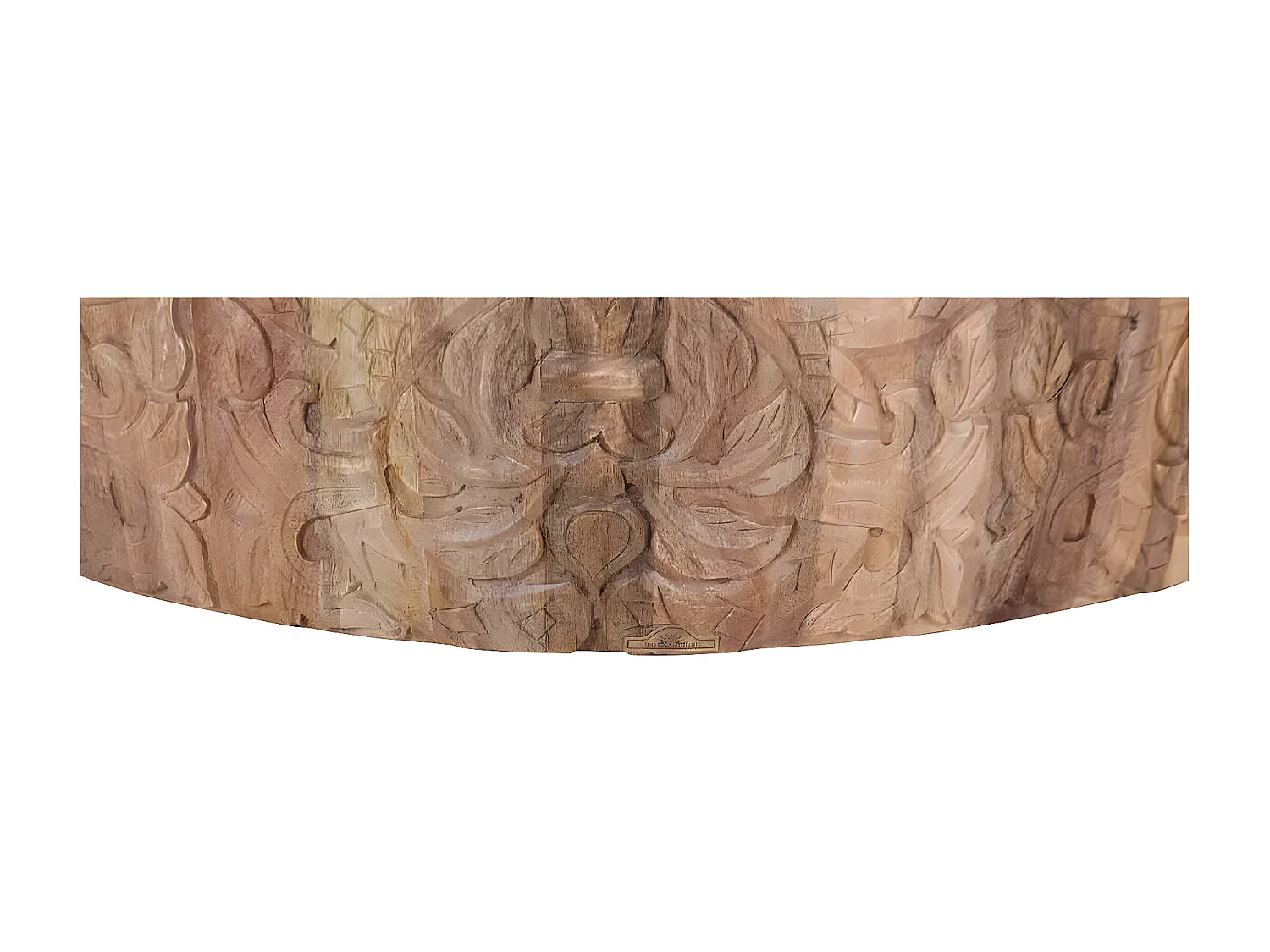 Table basse ronde sculptée | Offre M&M