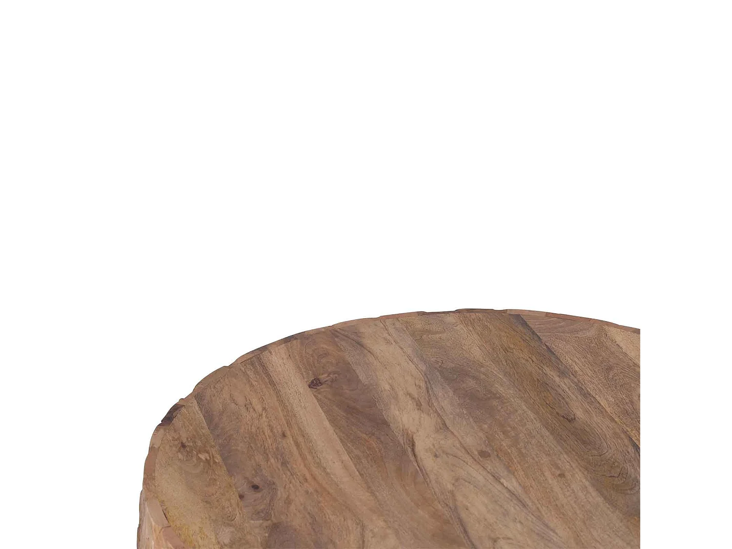 Table basse ronde sculptée | Offre M&M