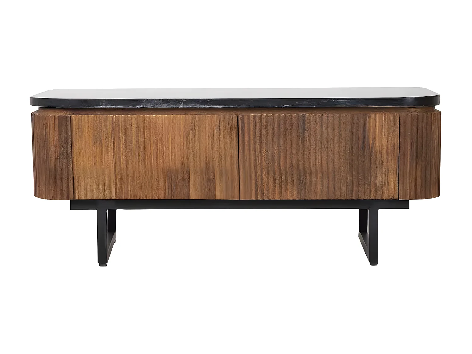 Table Basse 2T plateau marbre noir | Manguier Kfir