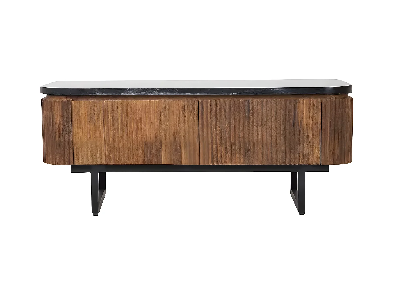 Table Basse 2T plateau marbre noir | Manguier Kfir