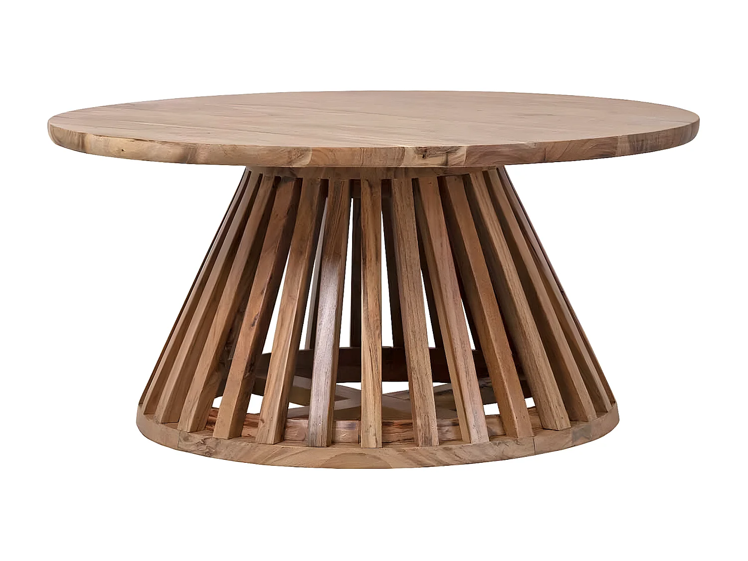 Table basse ronde bois massif | Acacia Kfir