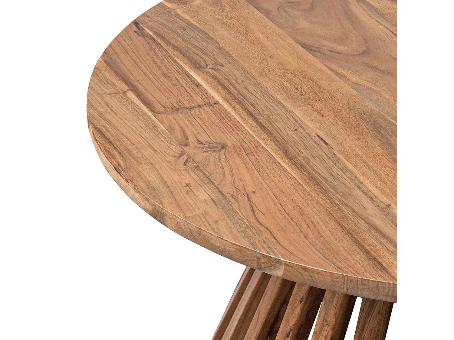 Table basse ronde bois massif | Acacia Kfir