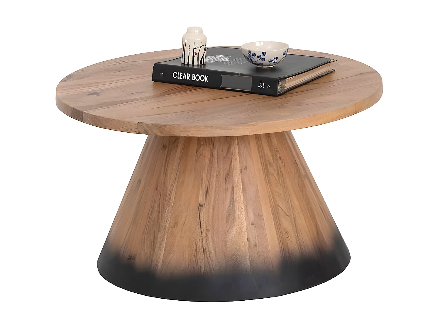 Table basse bois ronde 70 cm | Acacia Dimona