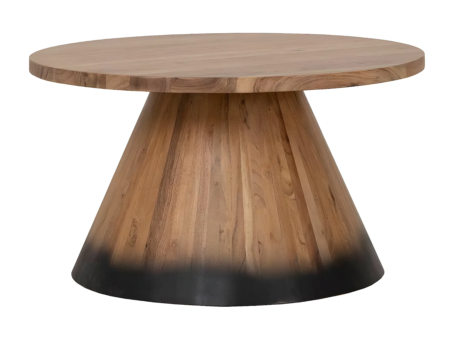Table basse bois ronde 70 cm | Acacia Dimona