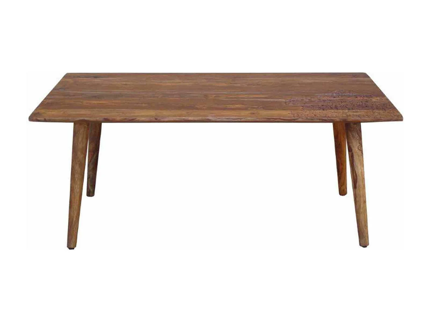 Table basse plateau sculpté bois massif | Manguier Adir