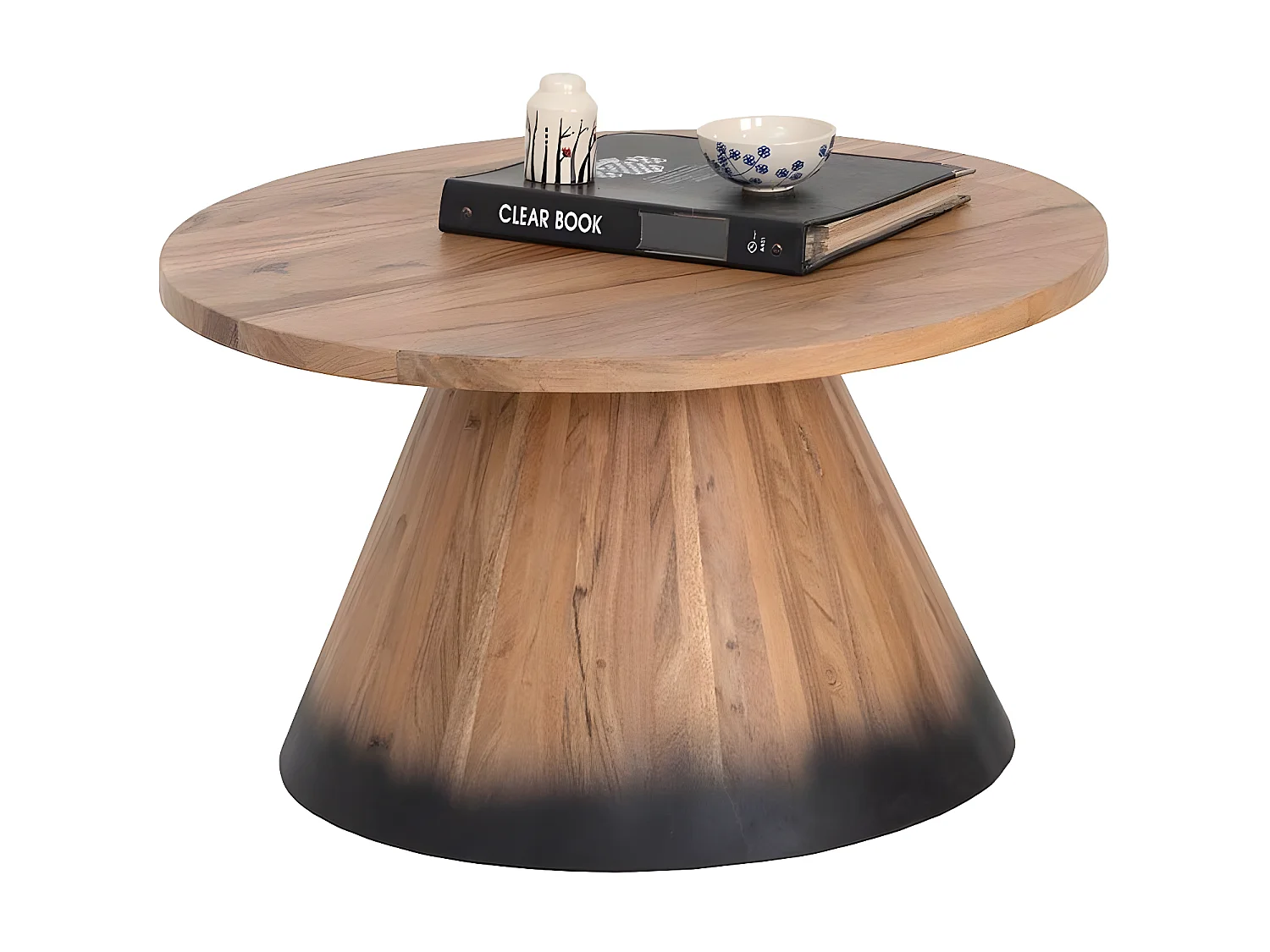 Table basse ronde bois 80 cm | Acacia Dimona