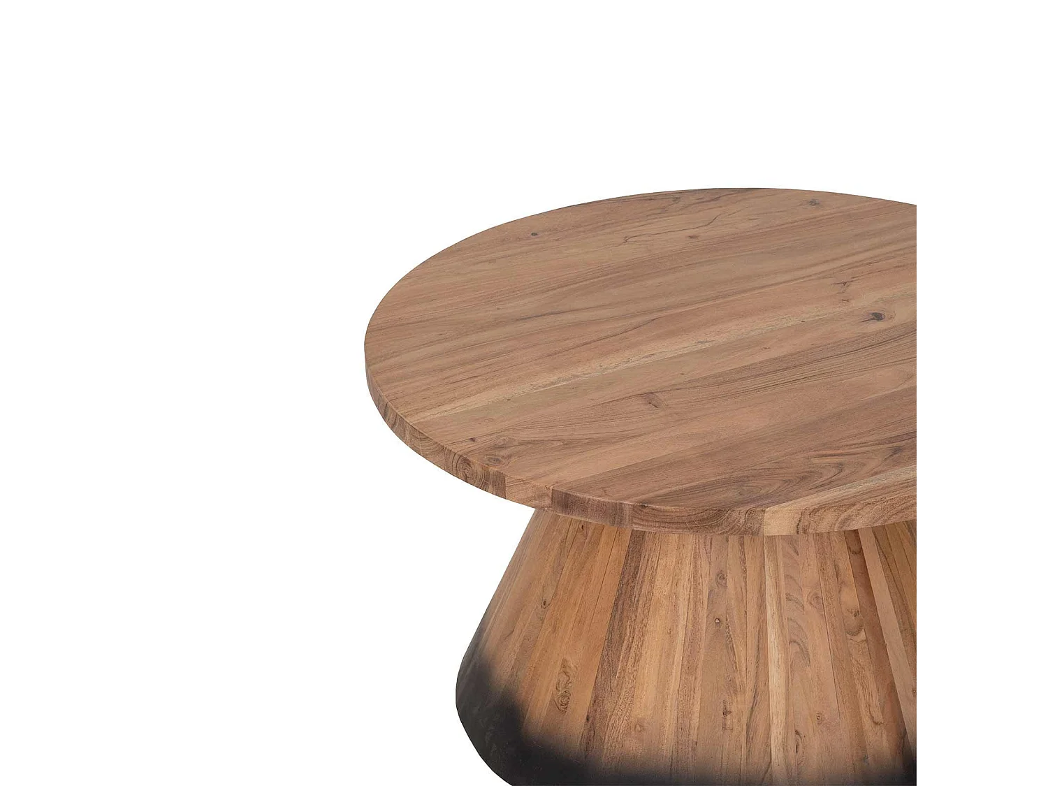 Table basse ronde bois 80 cm | Acacia Dimona