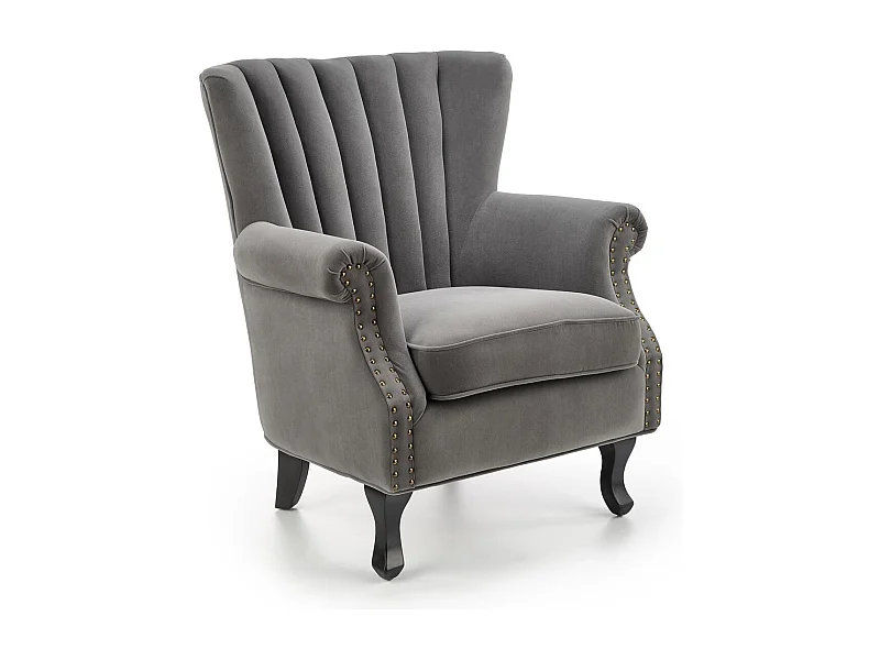 Fotel do salonu TITAN VELVET ciemnozielony