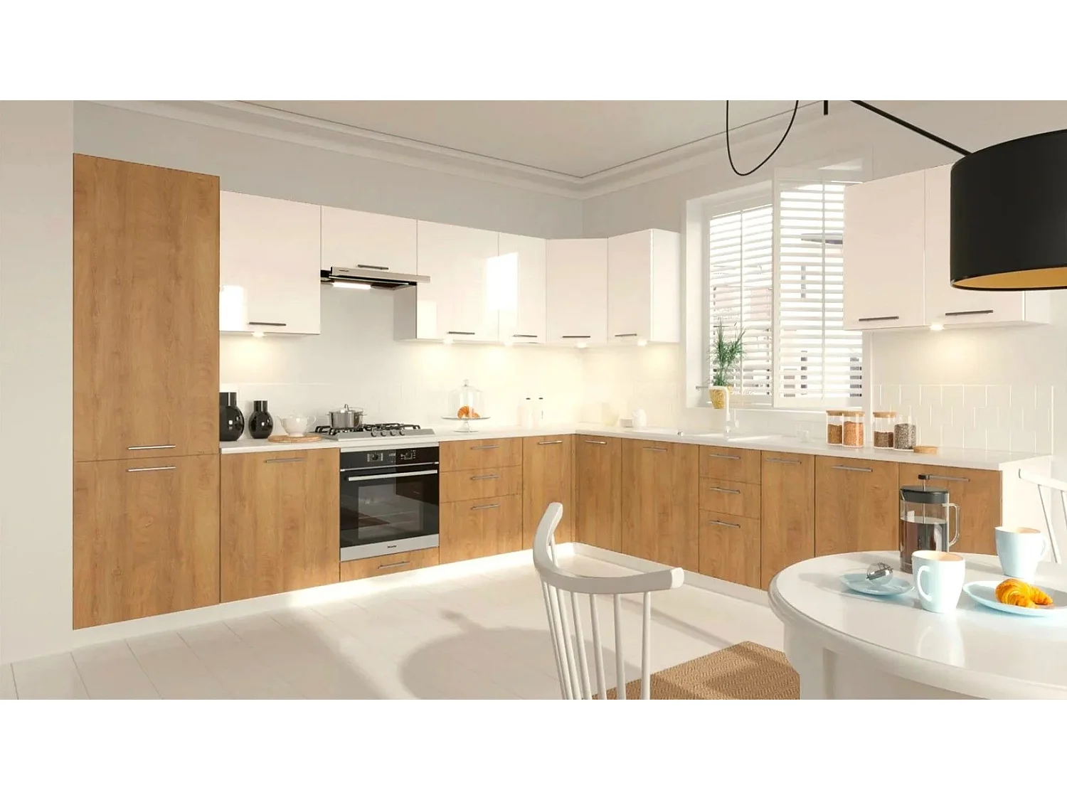 Szafka kuchenna wisząca 60 VENTO GOO-60/58 dąb