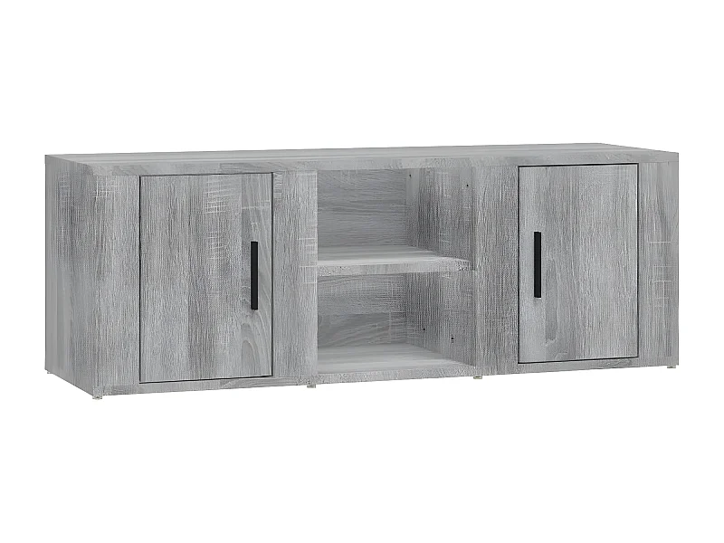 Mueble para TV madera contrachapada gris Sonoma 100x31,5x35 cm