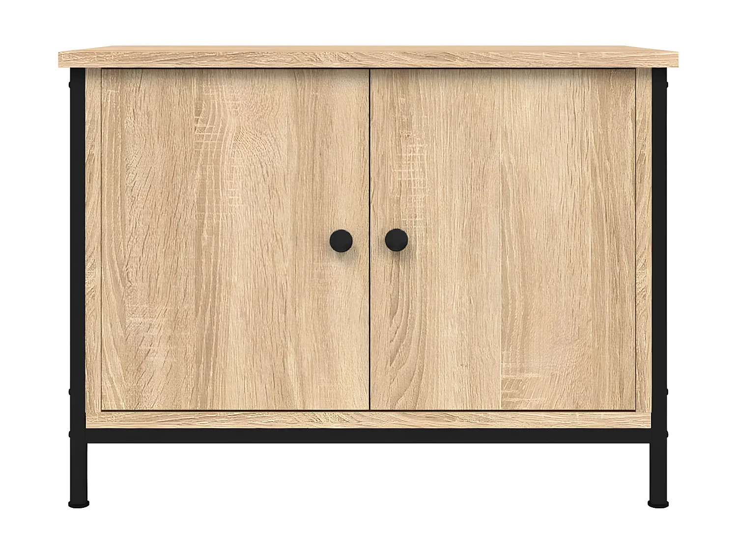 Móvel TV c/ portas 60x35x45 cm deriv. madeira carvalho sonoma