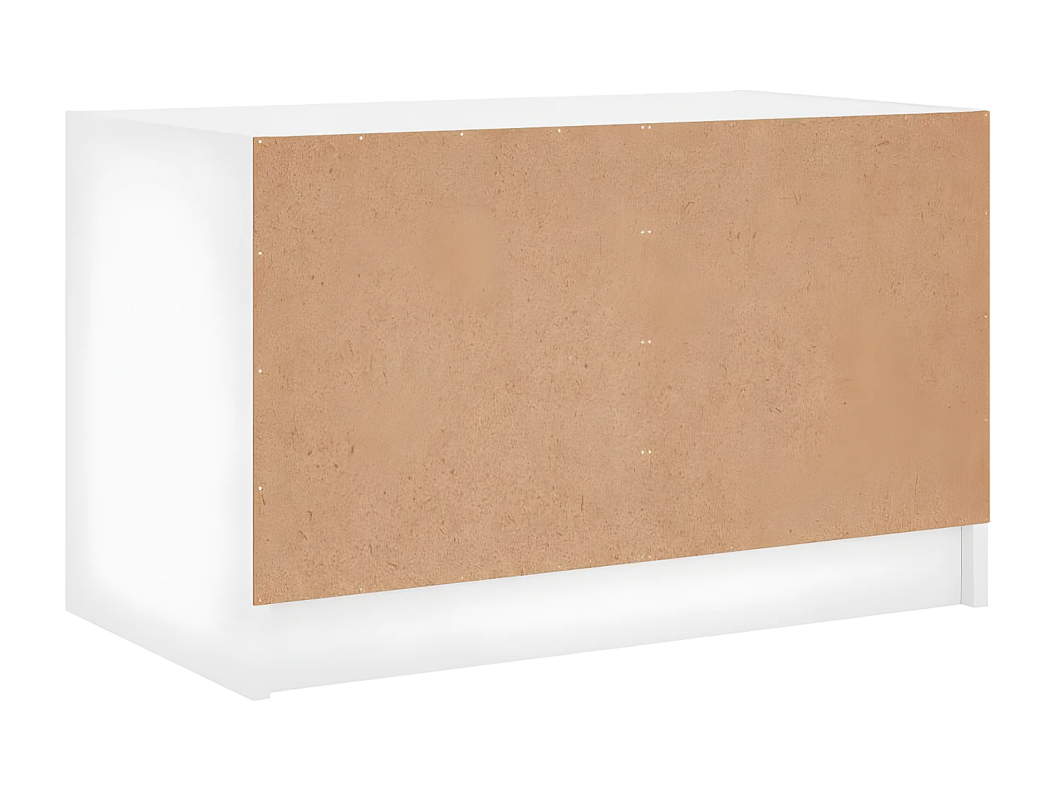 Tv-meubel met glazen deuren 68x37x42 cm wit