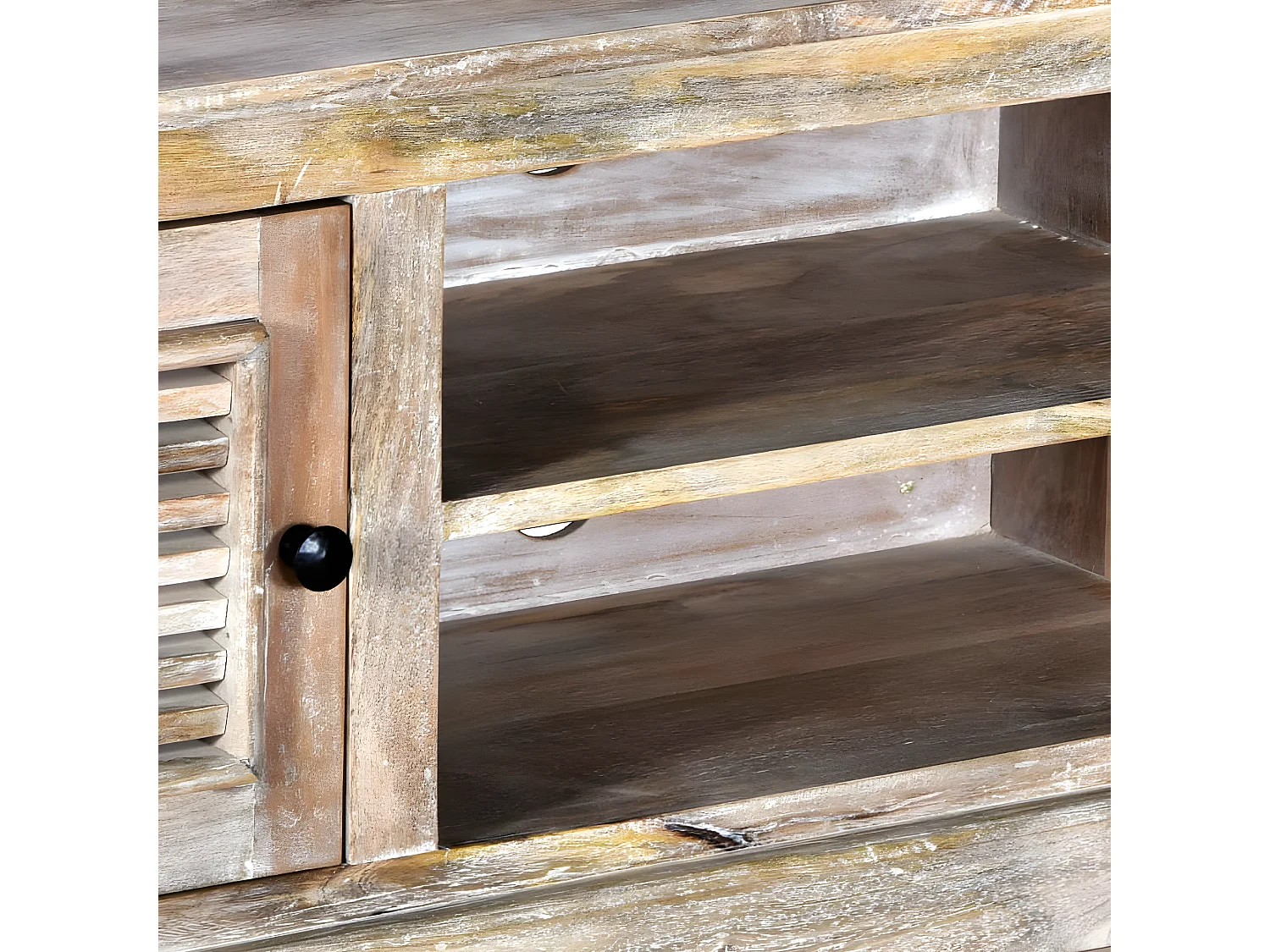 Mueble para la TV de madera maciza de mango