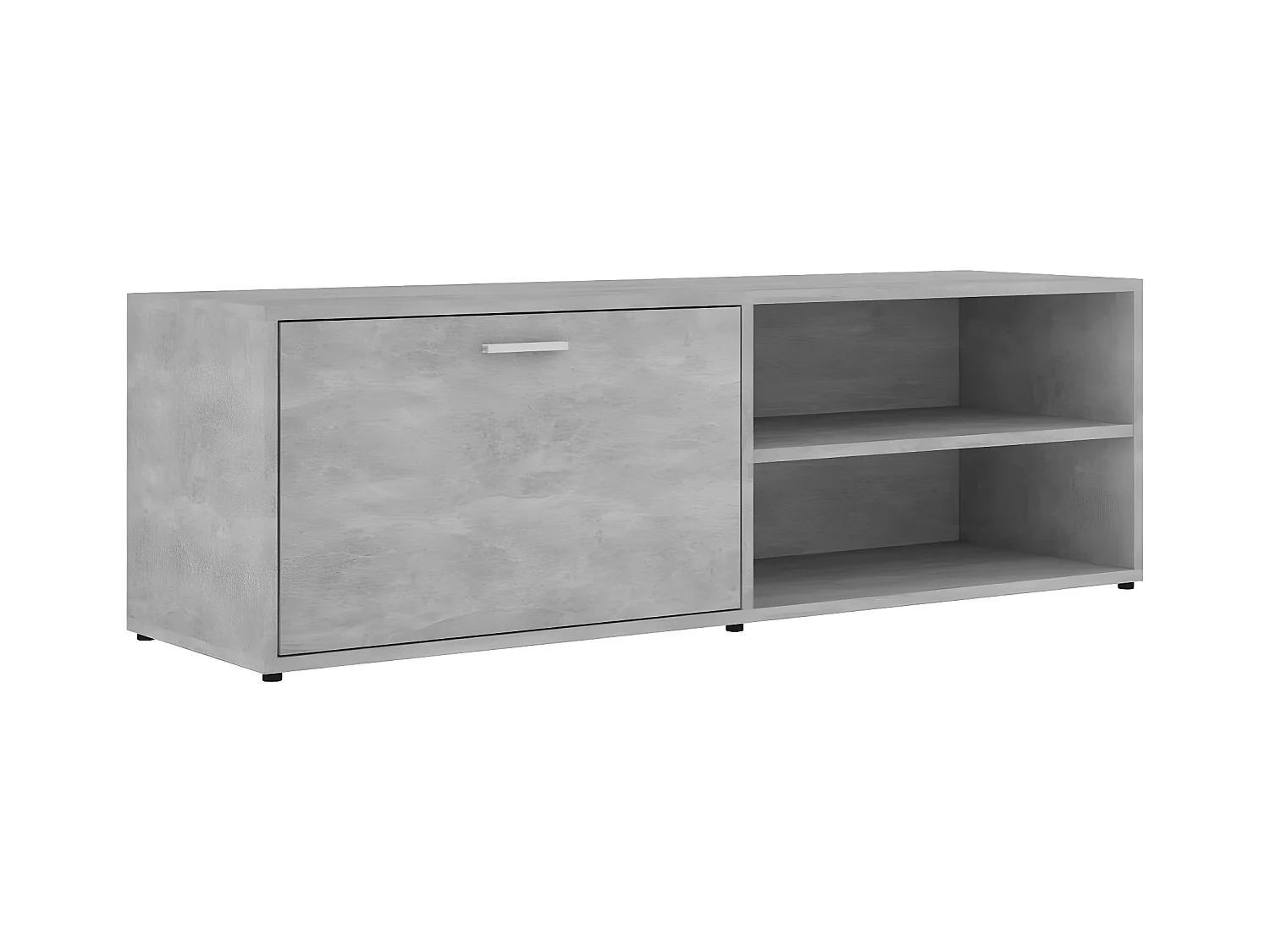 Meuble TV Gris béton 120x34x37 cm Aggloméré