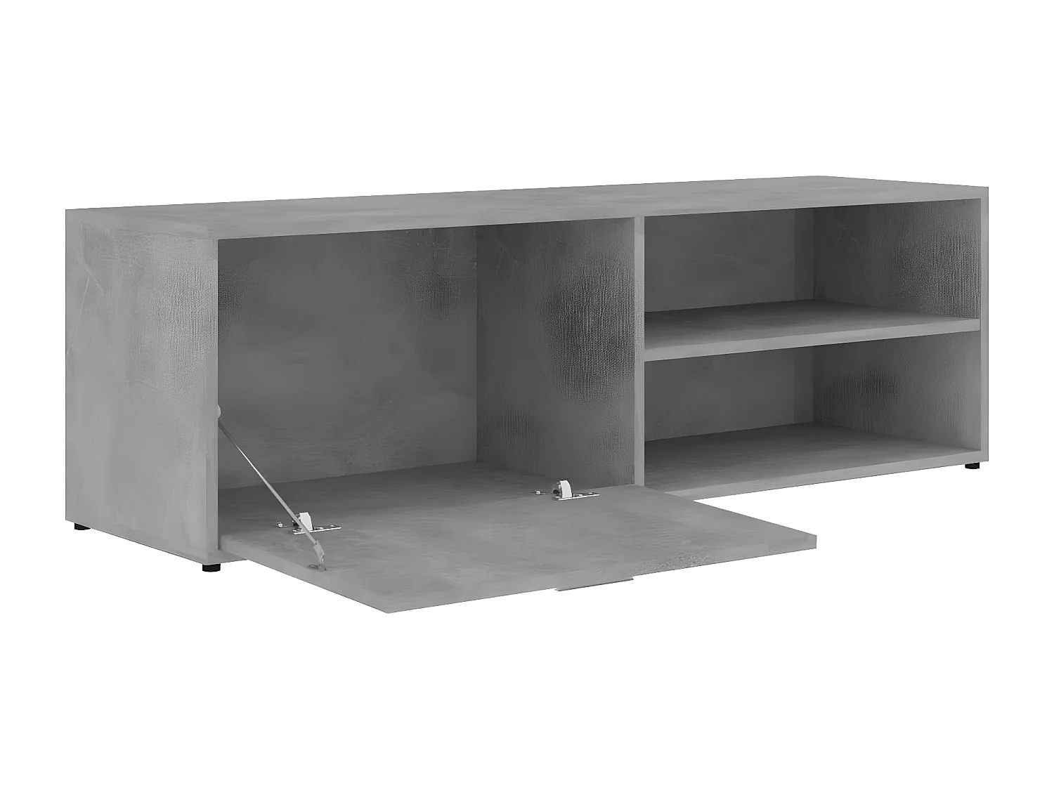 Tv-meubel 120x34x37 cm bewerkt hout betongrijs