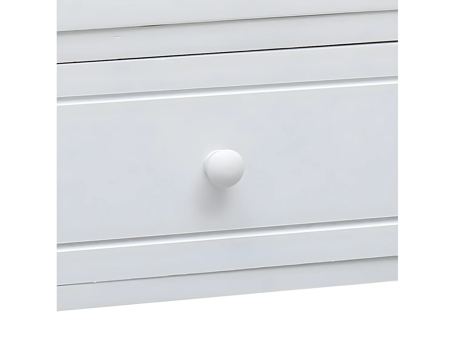 Mueble para TV madera maciza de paulownia blanco 108x30x40 cm