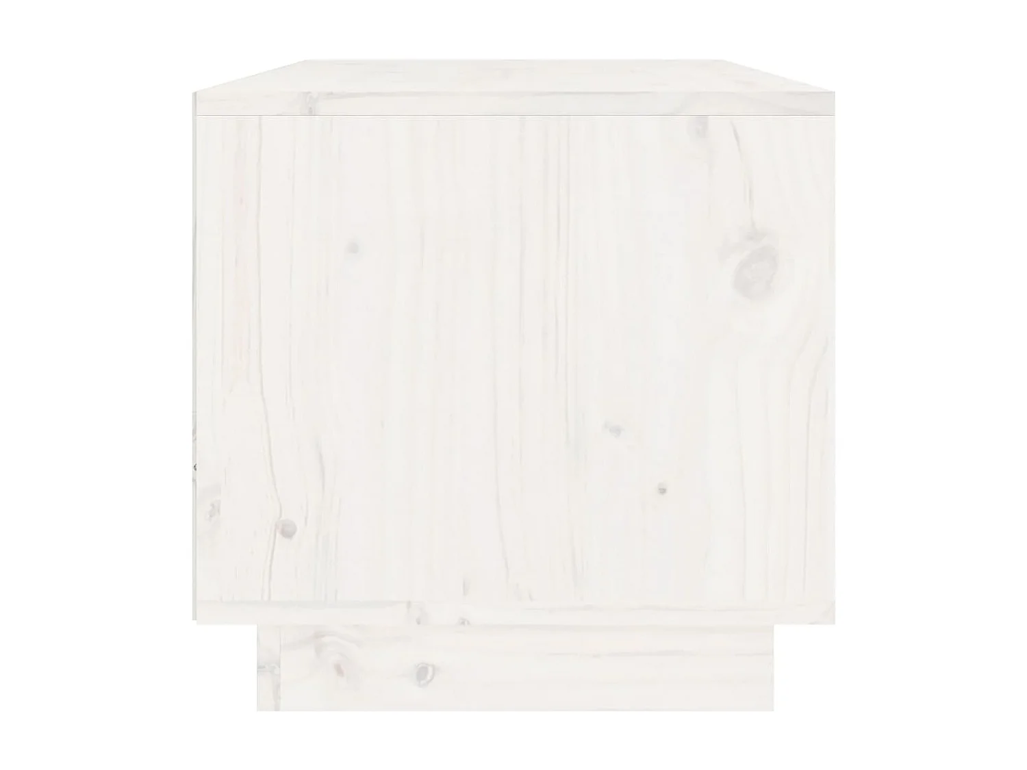 Móvel de TV 60x35x35 cm madeira de pinho maciça branco