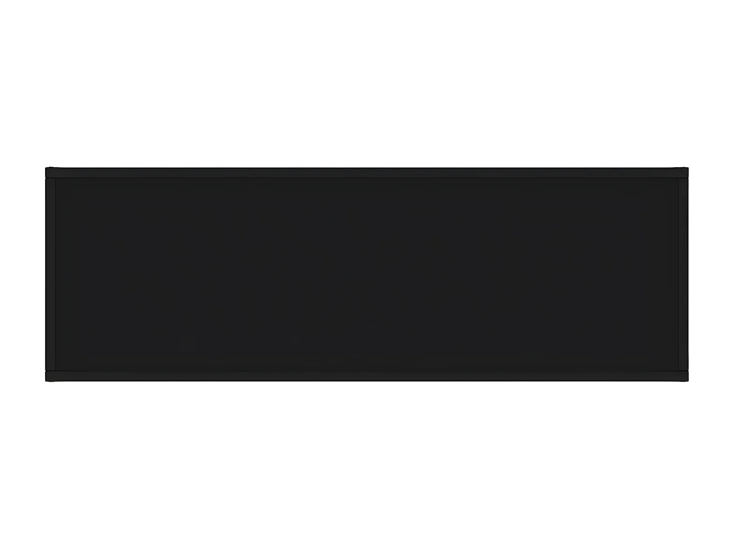 Meuble TV noir avec verre noir 120x40x40 cm