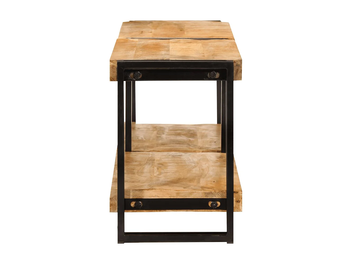 Meuble TV 140x30x40 cm bois massif de manguier