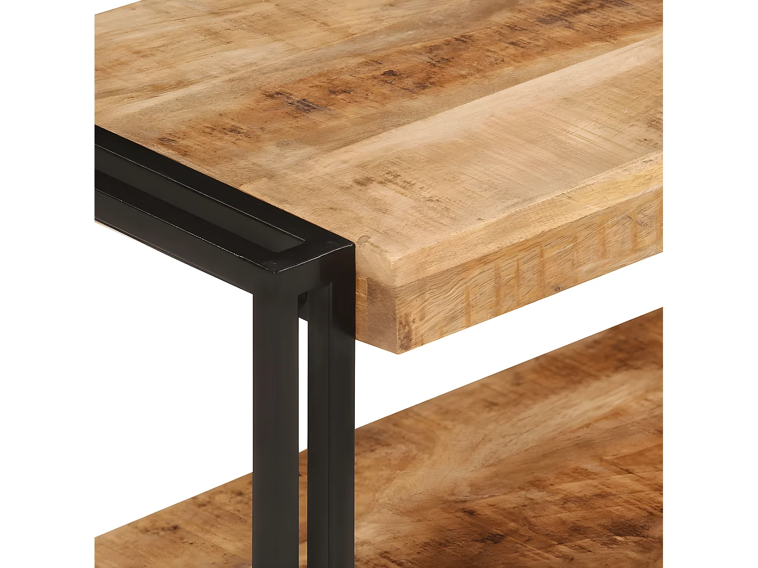 Meuble TV 140x30x40 cm bois massif de manguier