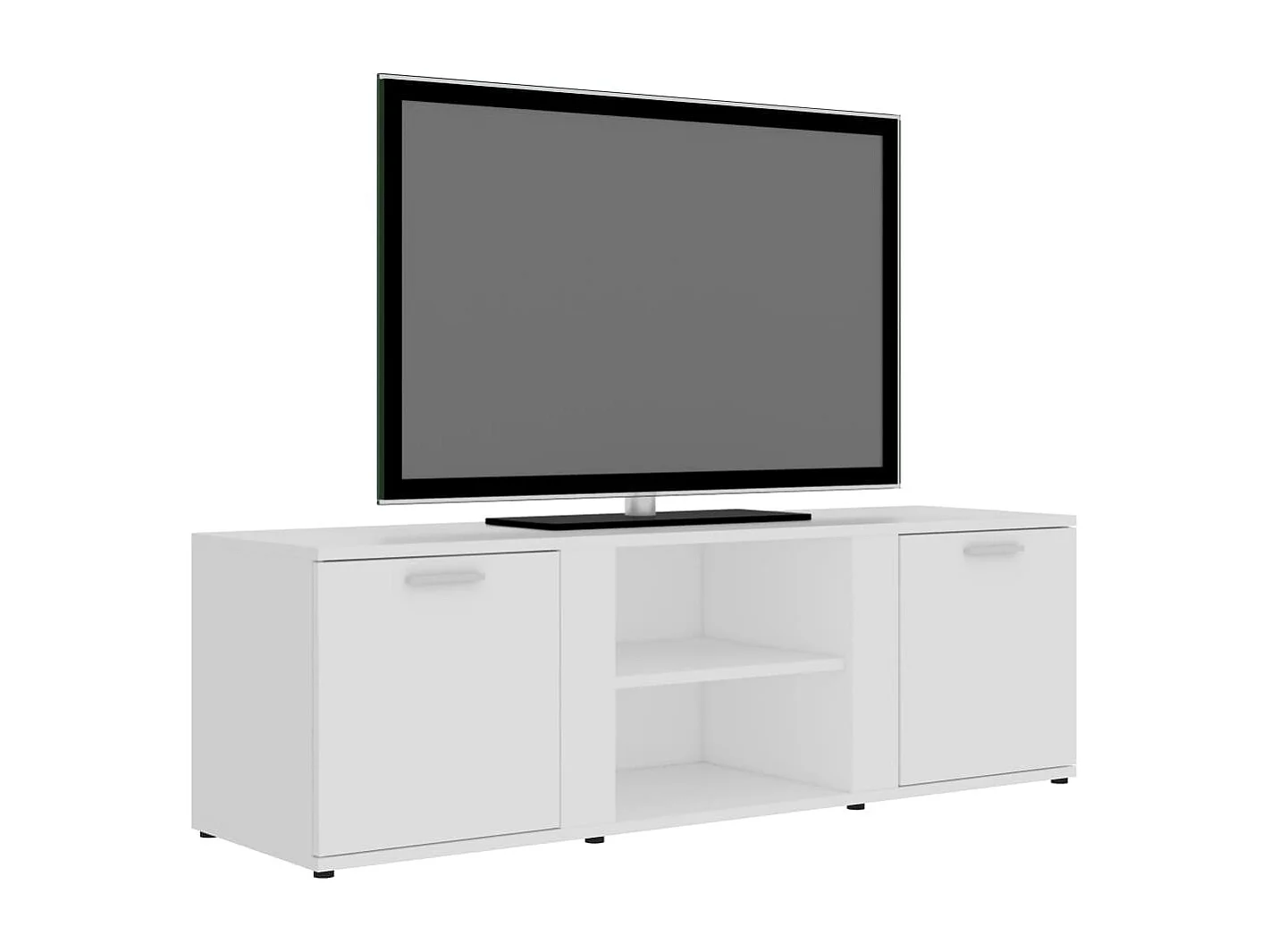 Tv-meubel 120x34x37 cm bewerkt hout wit