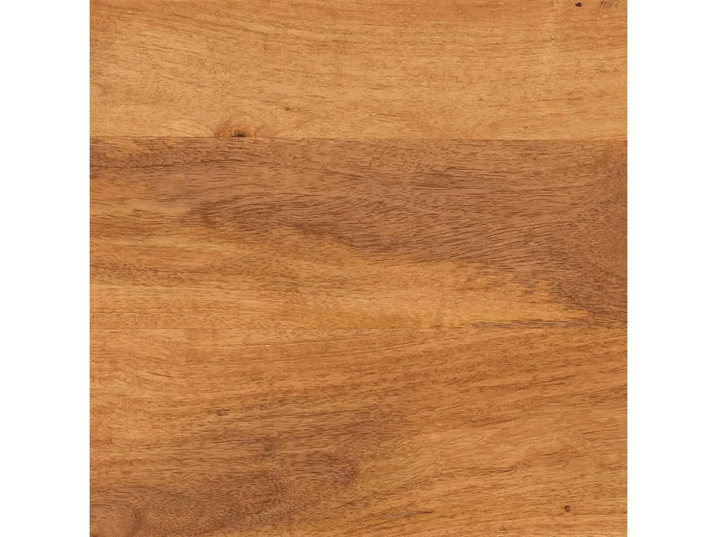 Mueble de TV madera maciza mango marrón y negro 100x33,5x46 cm