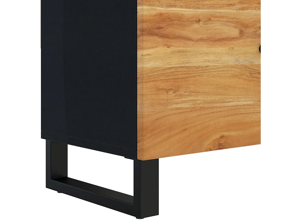 Mueble de TV madera maciza de acacia 105x33x46 cm