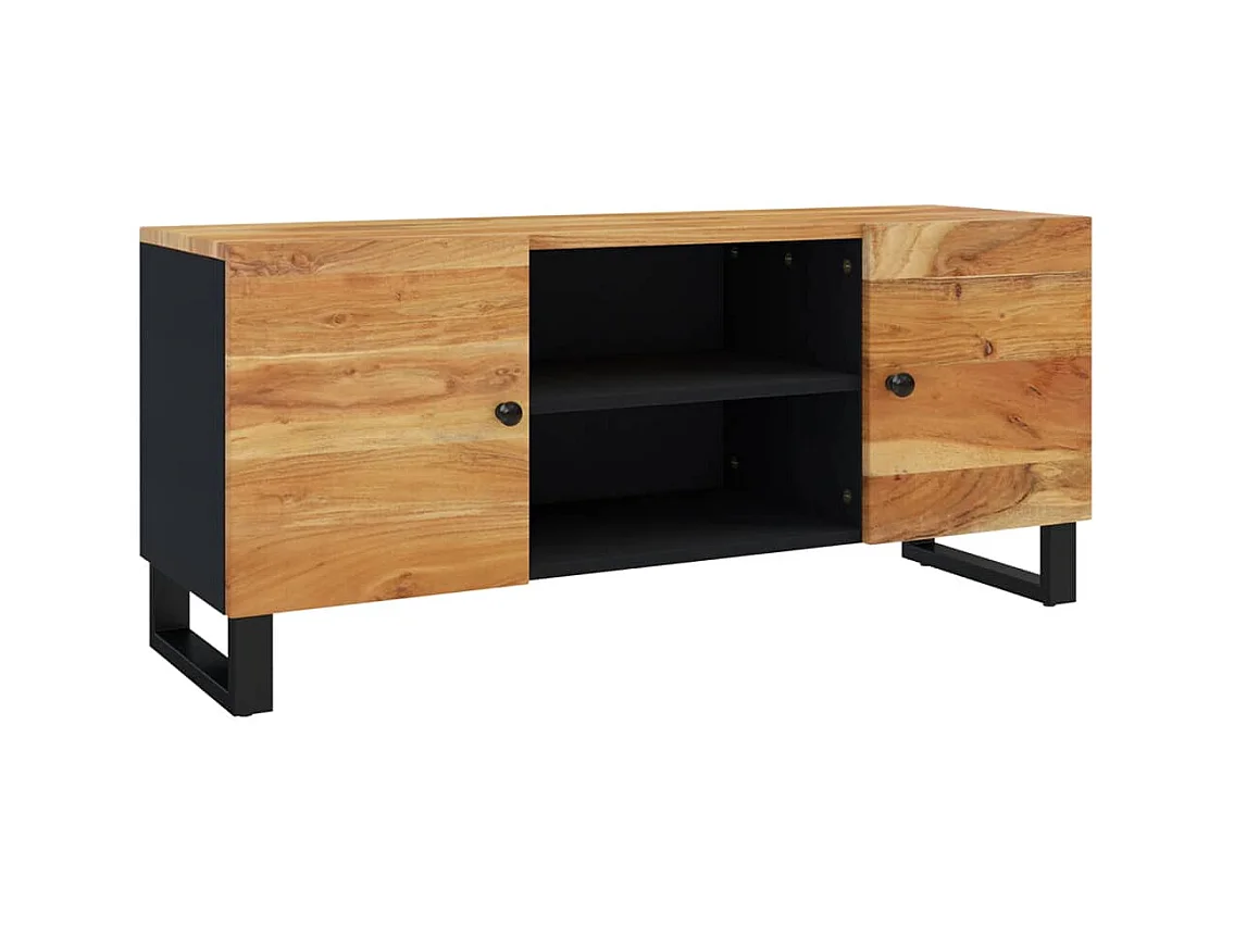 Meuble TV 105x33x46 cm Bois d'acacia massif