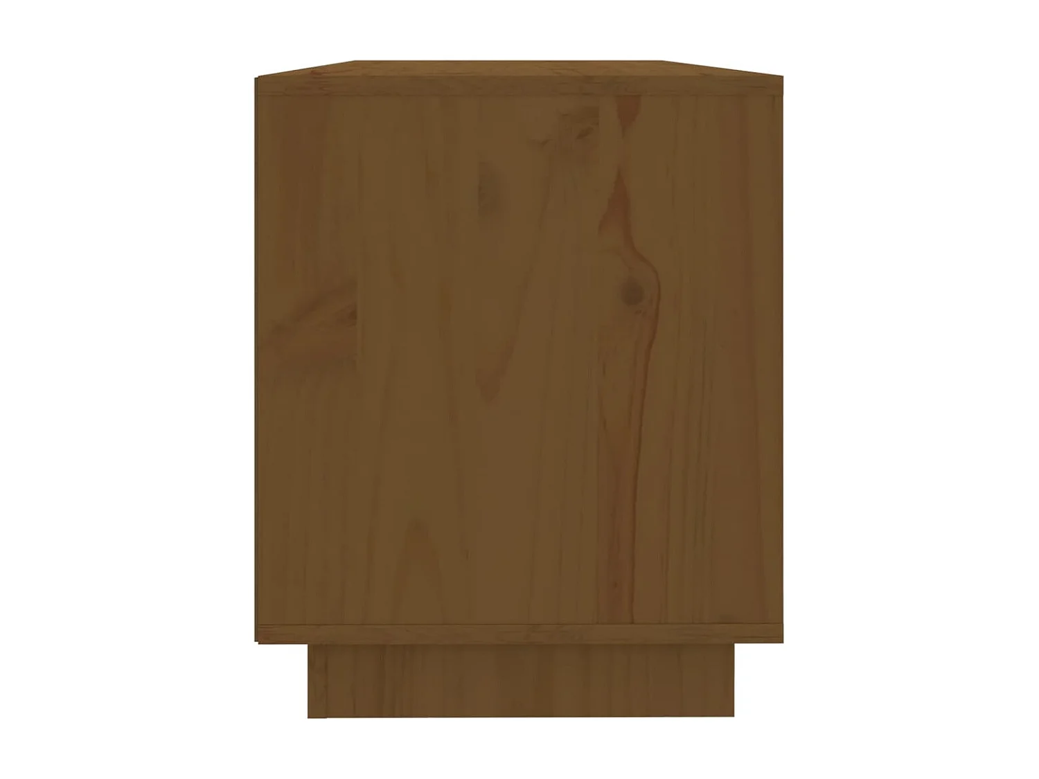Meuble TV Marron miel 110,5x35x44 cm Bois de pin massif