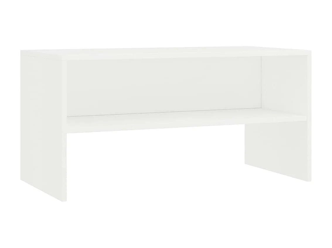 Meuble TV Blanc 80 x 40 x 40 cm Aggloméré