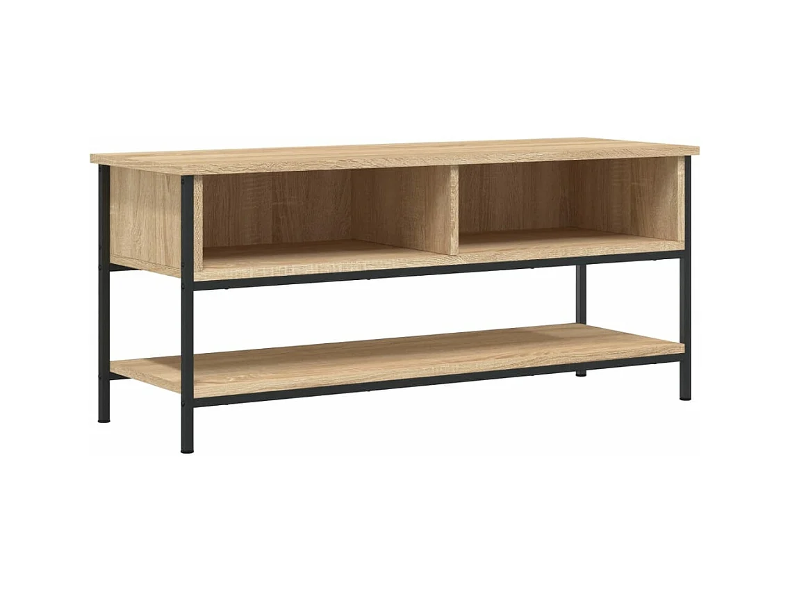 Meuble TV chêne sonoma 100x35x45 cm bois d'ingénierie