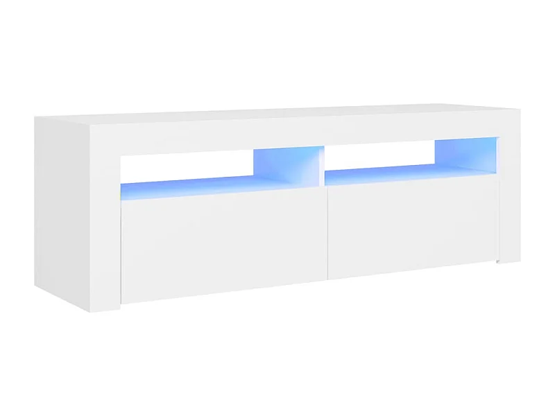 Mueble para TV con luces LED blanco 120x35x40 cm