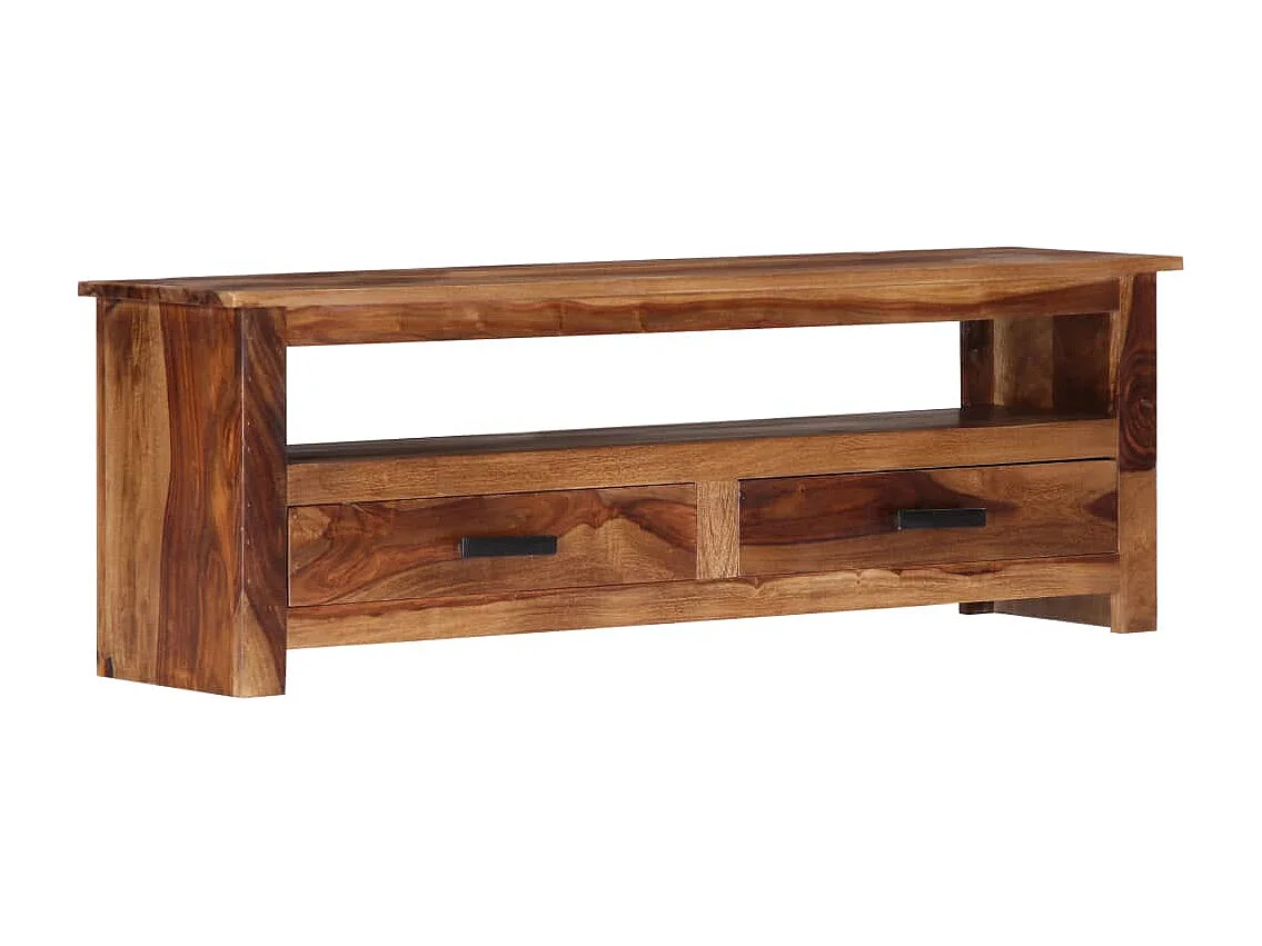 Meuble TV 118x30x40 cm Bois massif