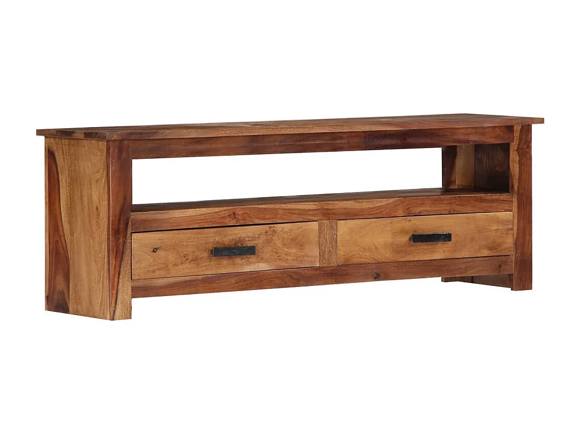 Meuble TV 118x30x40 cm Bois massif