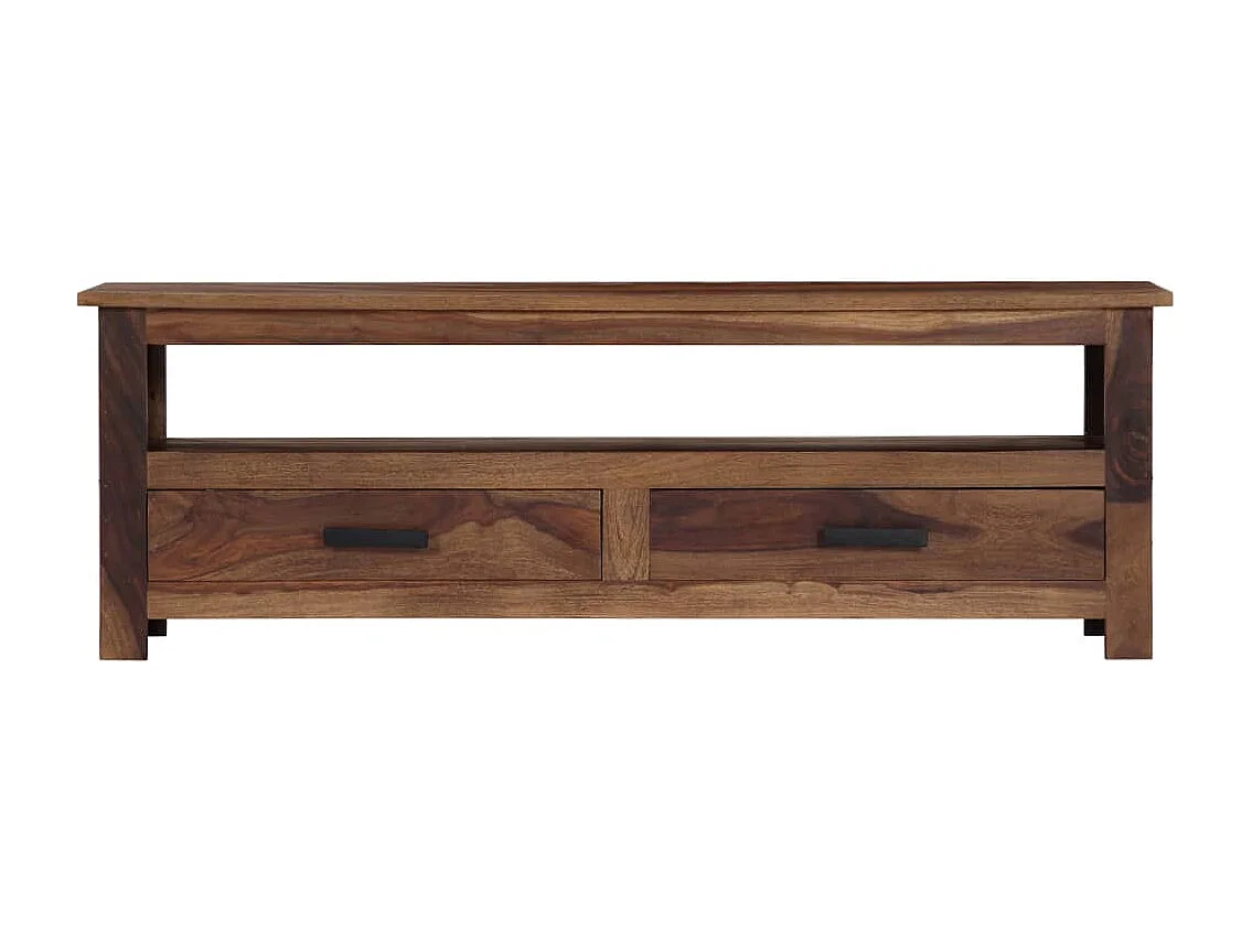 Meuble TV 118x30x40 cm Bois massif