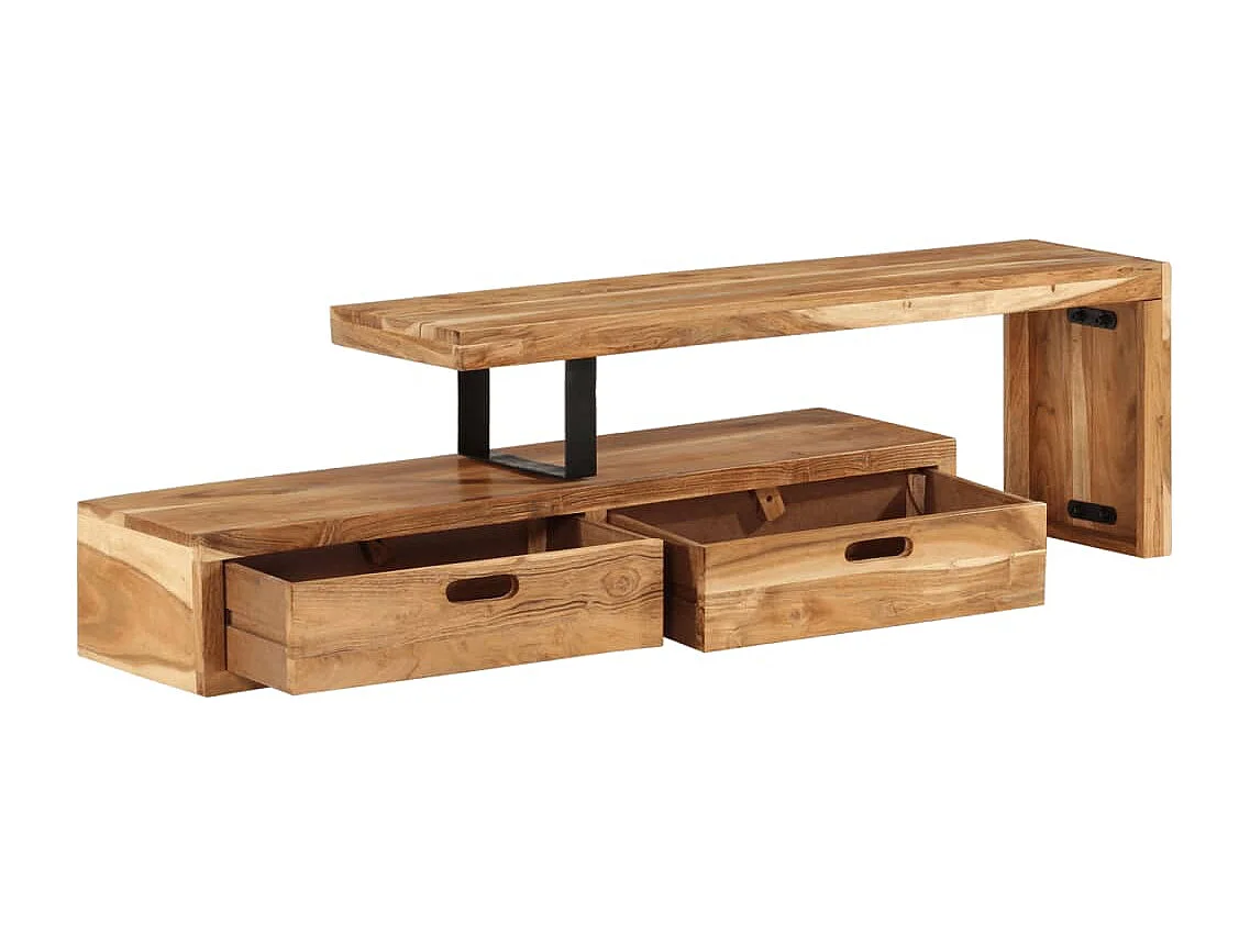 Meuble TV Bois d'acacia massif