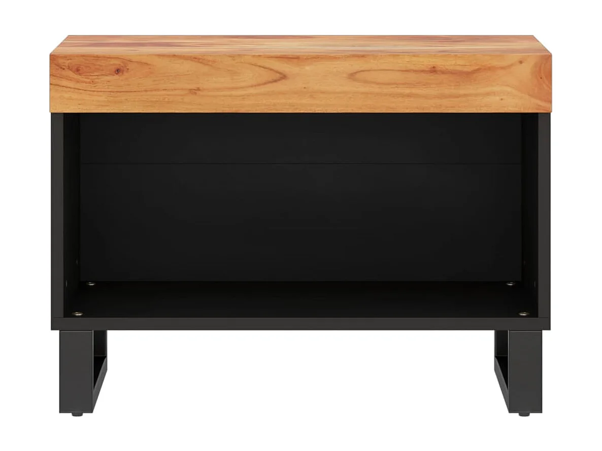 Mueble de TV madera maciza de acacia 60x33x43,5 cm