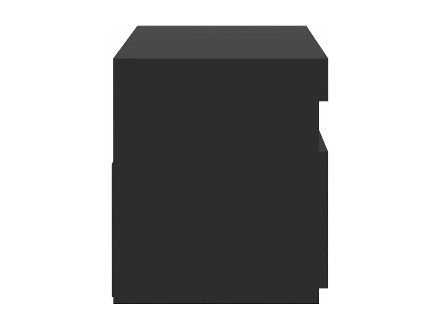 Tv-meubel met LED-verlichting 75x35x40 cm zwart