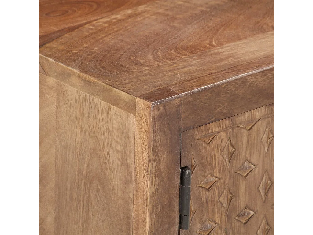 Meuble TV 138x30x46 cm Bois massif de manguier